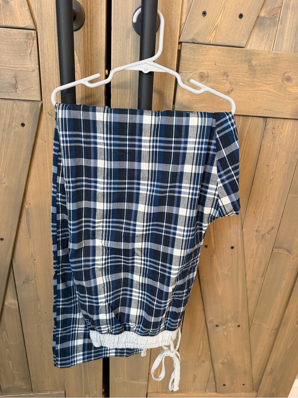Women’s Hanes Pajama Pants Blue Plaid